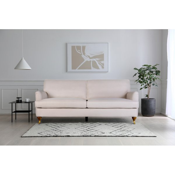 Howard Watford Deluxe 3-seter rett sofa - Sand
