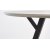 Valarauk spisebord 100 cm - Lys gr/svart