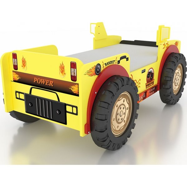 Monster truck sprinkelseng - 90 x 190 cm