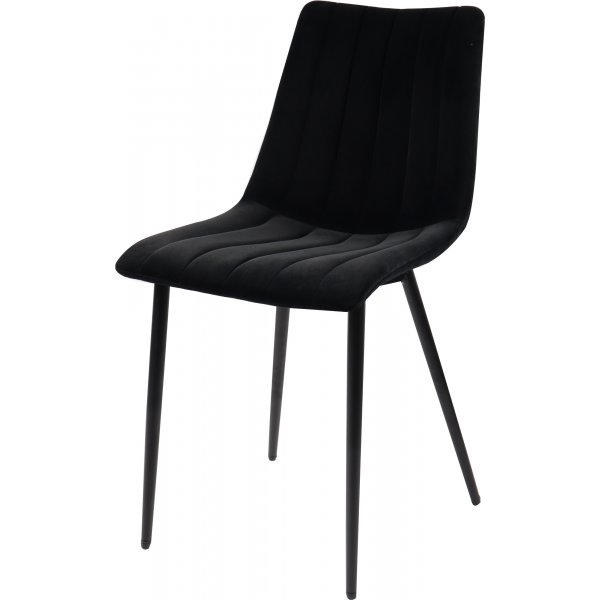 Kayla stol - Svart fl�yel