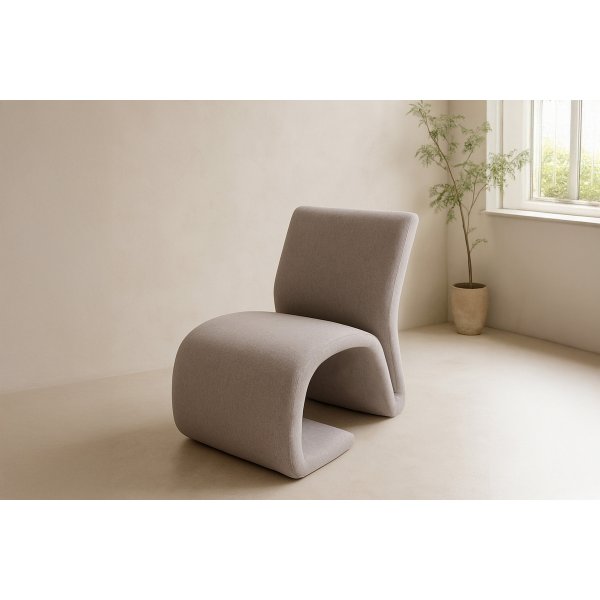 Lenestol Rulls i off-white lin