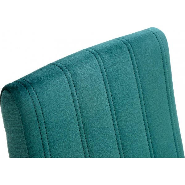 Stol Heather - Grønn fløyel & svart Stol Heather - Grønn fløyel & svart