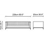 Pera 3-seters sofa - Gr
