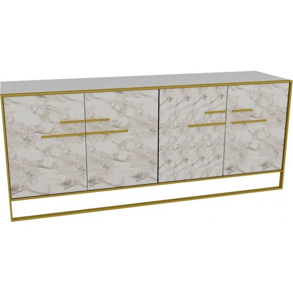 Polka skjenk - Gull/hvit Polka skjenk - Gull/hvit