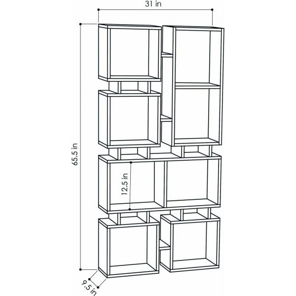 Rail bokhylle - Hvit Rail bokhylle - Hvit