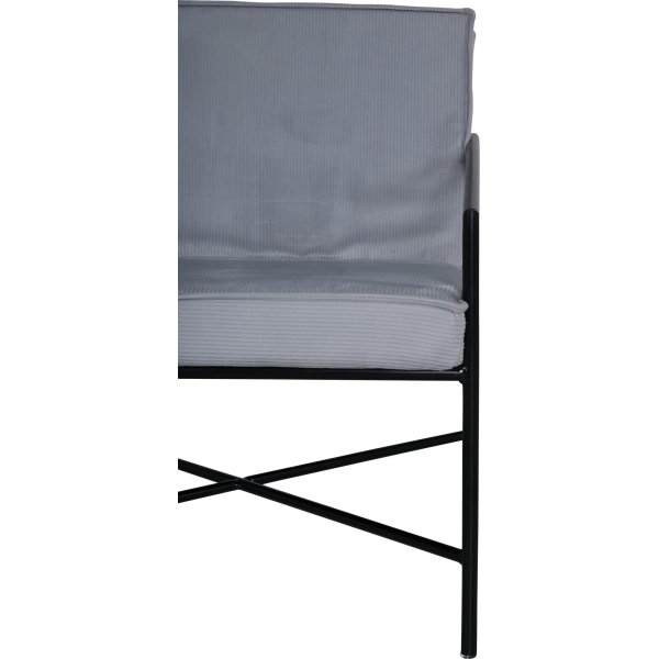 Tetra lenestol - Grå kordfløyel Tetra lenestol - Grå kordfløyel