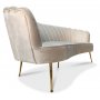 Snckan 3-seter sofa - Grbeige flyel / Messing