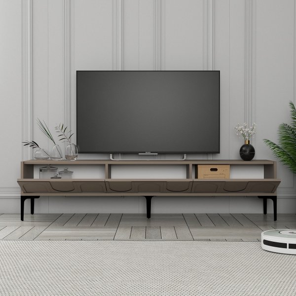 Lyon TV-stativ - Brun/svart Lyon TV-stativ - Brun/svart