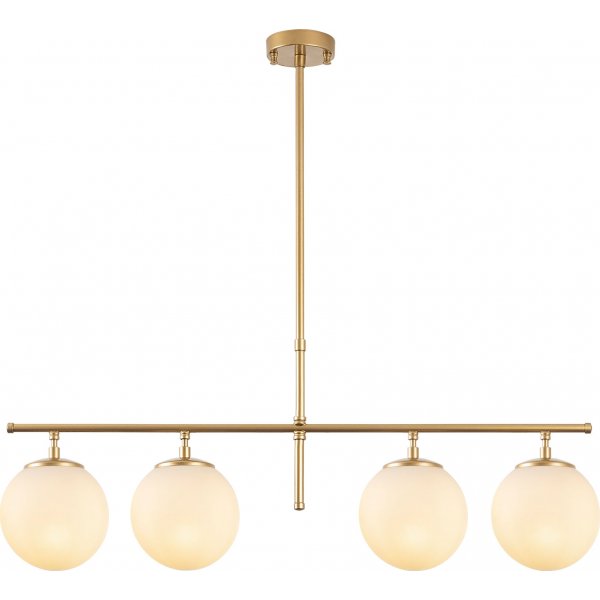 Rosenrd taklampe 10780 - Gull/hvit