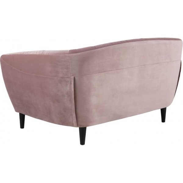 Felicia 2-seter sofa - Rosa (Fløyel) Felicia 2-seter sofa - Rosa (Fløyel)