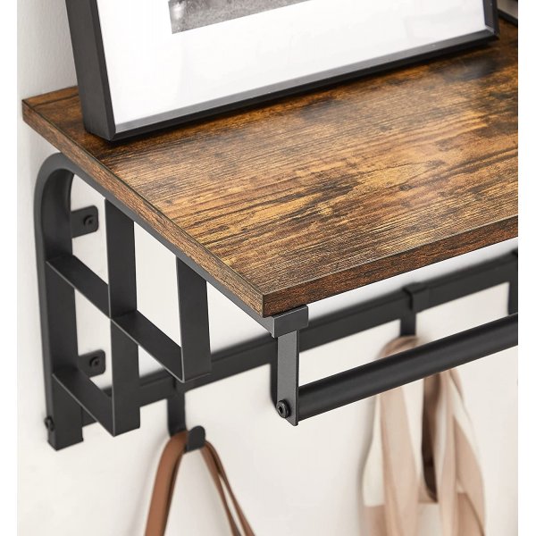 Aleksander hattehylle 66 cm - Brun/svart Aleksander hattehylle 66 cm - Brun/svart