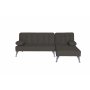 Sovesofa med divan i brun flyel
