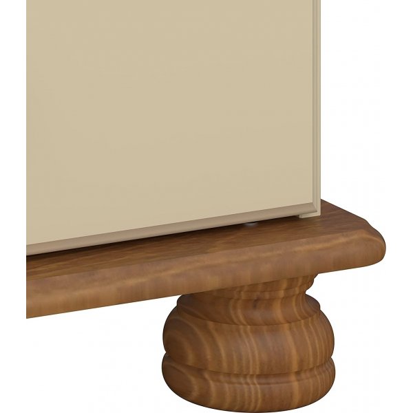 Richmond garderobe med 2 dører - Brun/kremhvit Richmond garderobe med 2 dører - Brun/kremhvit