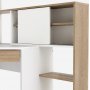 Function Plus skrivebord 138,4 x 101,6 x 141,1 cm - Hvit/eik