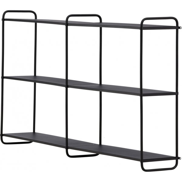 Lyon vegghylle 63 x 122 cm - Sort