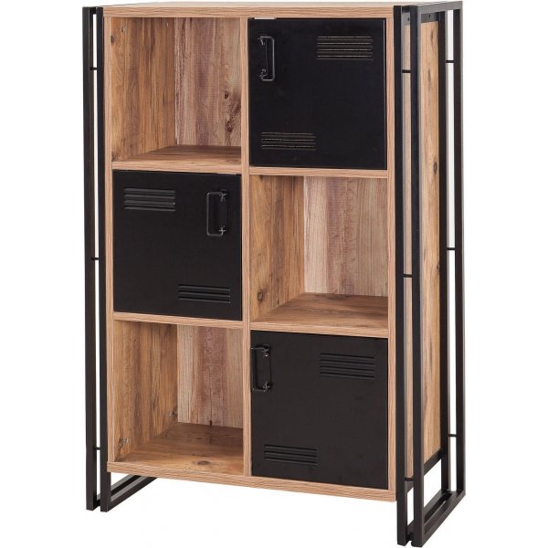 Cosmo Penta bokhylle - Furu/svart Cosmo Penta bokhylle - Furu/svart