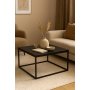 Raven salongbord 80x80 - Sort