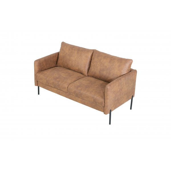 Kingsley 2,5-seter sofa - Cognac (økolær) + Flekkfjerner for møbler Kingsley 2,5-seter sofa - Cognac (økolær) + Flekkfjerner for møbler