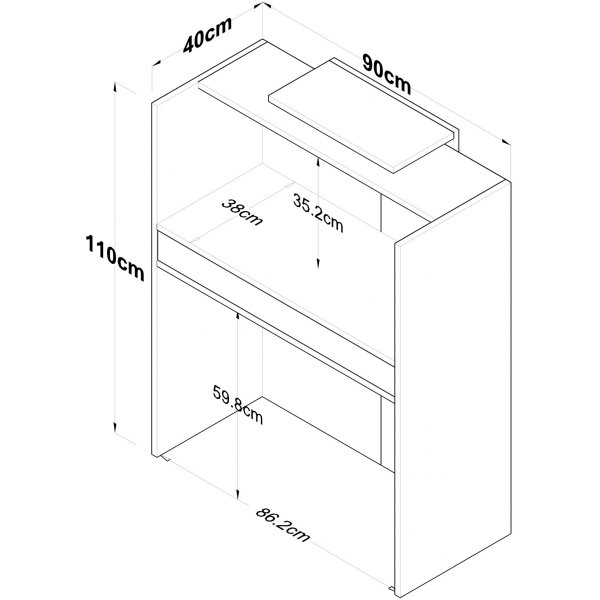 Idora resepsjon - Valn�tt/marmor