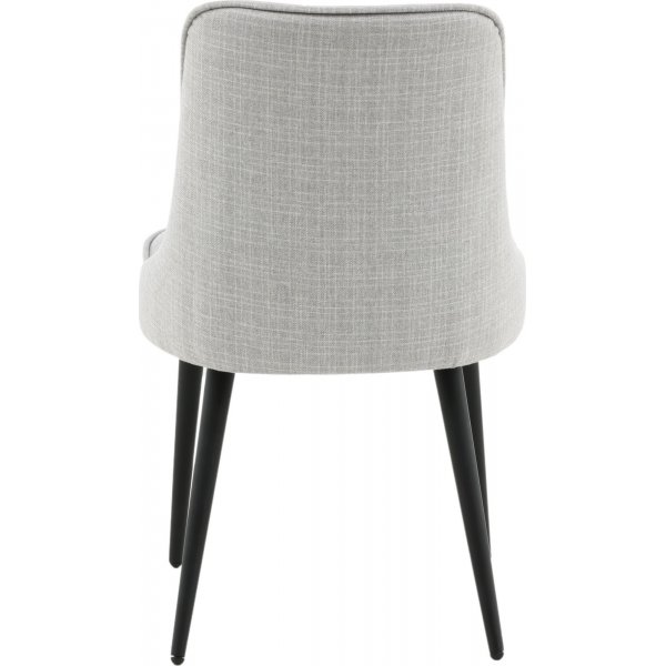 Alice Deluxe spisestol - Lysegr/messing