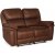 Riverdale recliner-sofa 2-seter - mocca (micorfiber) + Mbelpleiesett for tekstiler