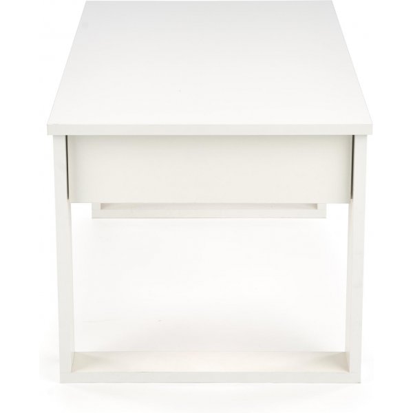 Hvitt salongbord med oppbevaringsskuffer 110x60 cm Hvitt salongbord med oppbevaringsskuffer 110x60 cm