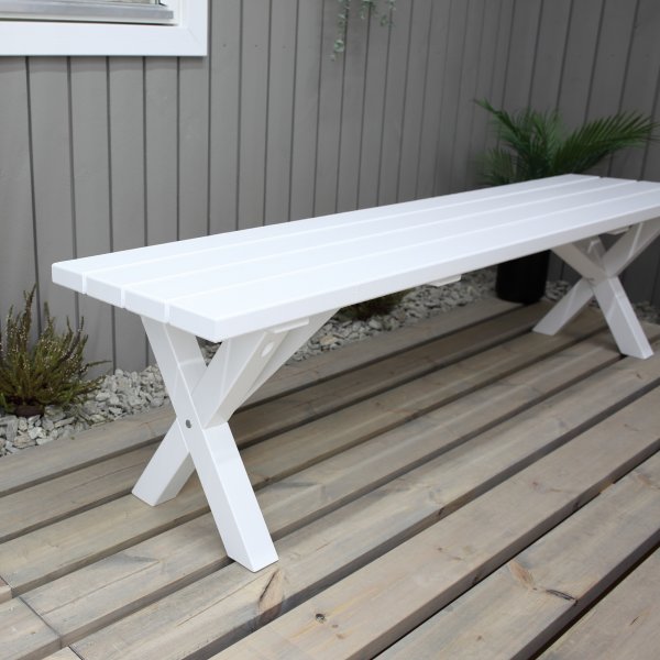 Scottsdale benk 180 cm - Hvit Scottsdale benk 180 cm - Hvit