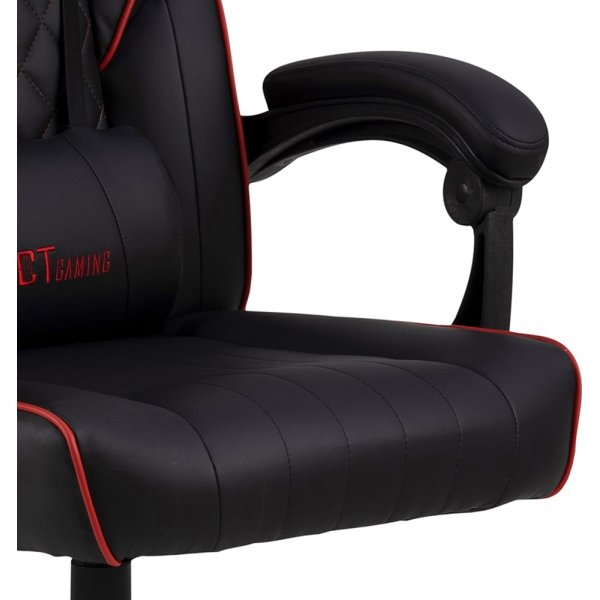 Canyon kontorstol / gaming stol - Sort PU/r�d
