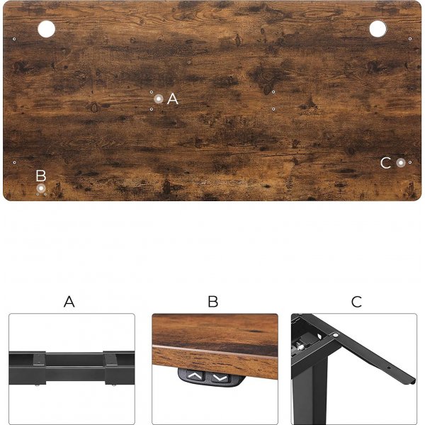 Eleonore bordplate 140 x 70 cm - Brun Eleonore bordplate 140 x 70 cm - Brun