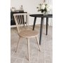 Pinnestolen Castor - Hvitoljet eik (Whitewash) + Stolpute