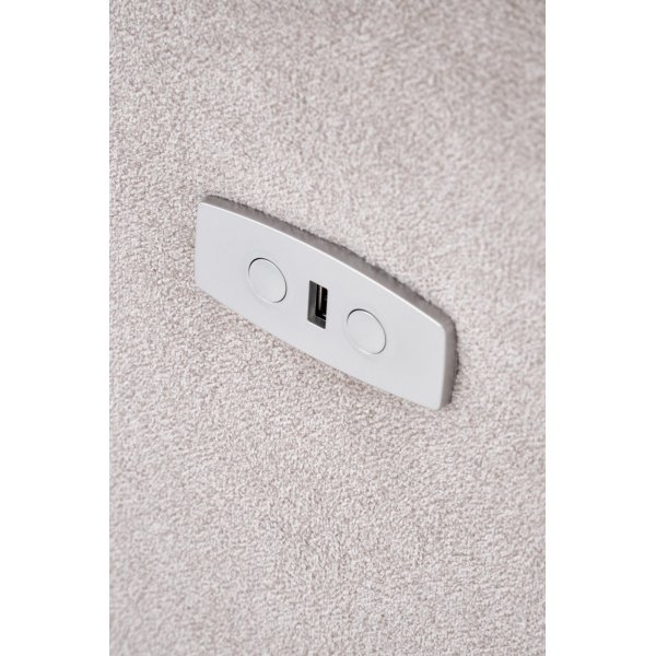 Elektrisk lenestol med hvilestol - Lys beige