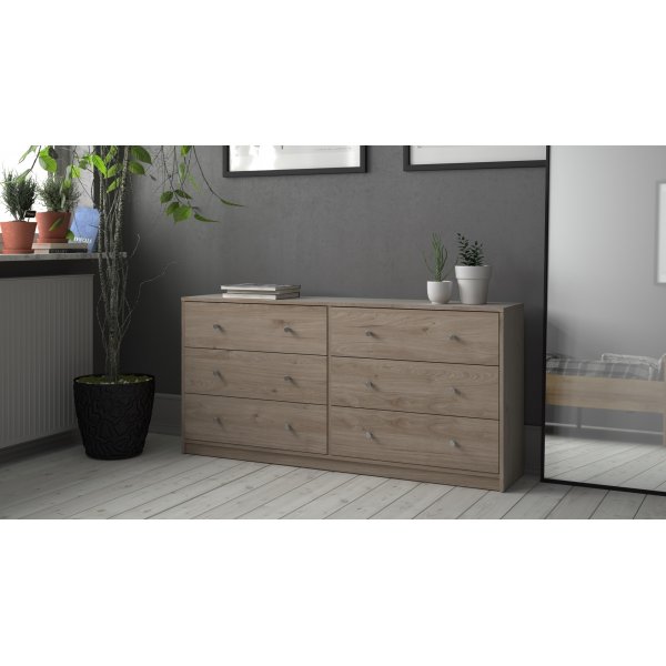 mai kommode med 6 skuffer - Hickory mai kommode med 6 skuffer - Hickory