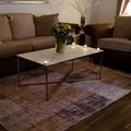 Kundebilde Palasso sofabord 110 cm - Messing/lys marmorering