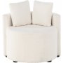 Kelso 2-seters barnesofa - Hvit teddy