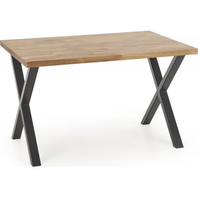 Gambon spisebord med kryssben 120x78 cm - Eik/svart