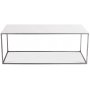 Carrera salongbord 120 cm - Hvit marmor/stl