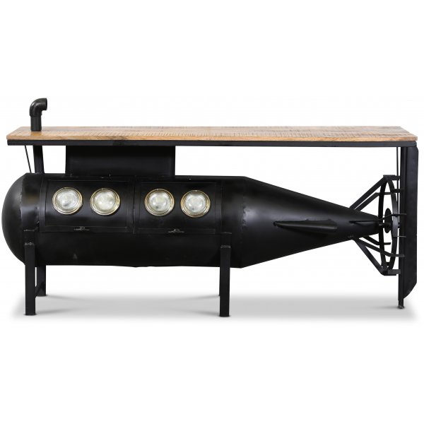 Ubt barbord - Svart/mango