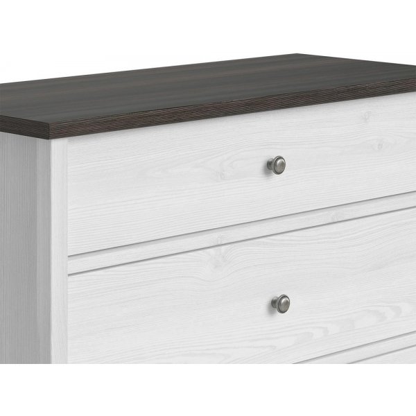 Salvador kommode - Hvit/sort