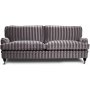 Howard Sir William 3-seter sofa (Dun) - Mobus Silver Stripe