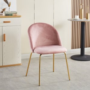 Giovani velvet stol - Rosa/Messing Giovani velvet stol - Rosa/Messing