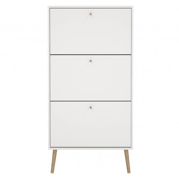 Skoskap Bodo | 3 foldedører | Hvit Skoskap Bodo | 3 foldedører | Hvit