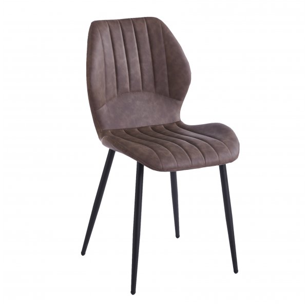 Santos spisestuestol - Brun/svart Santos spisestuestol - Brun/svart