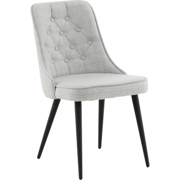 Alice Deluxe spisestol - Lysegr/messing