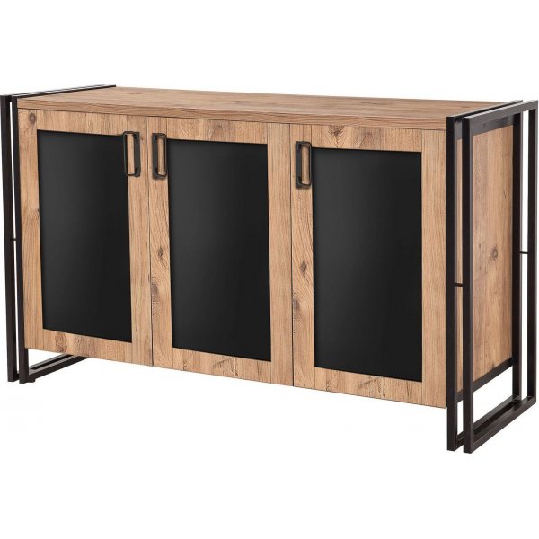 Arcas skjenk - Furu/svart