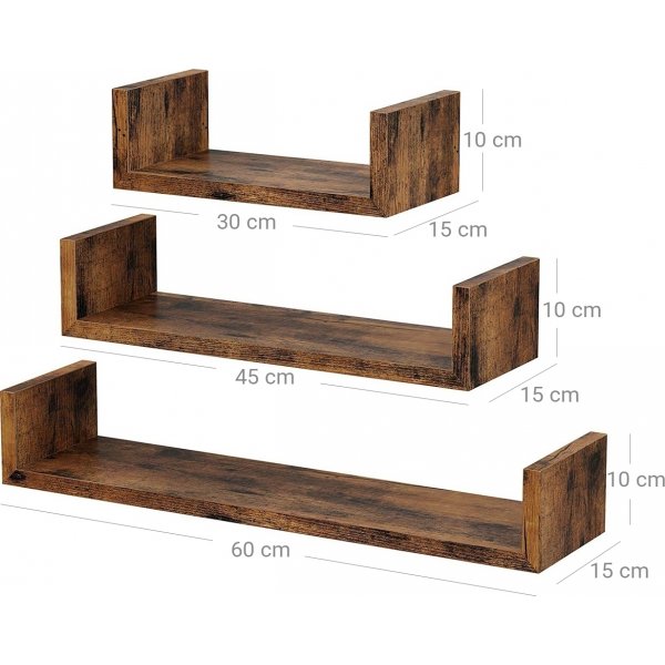 Abner vegghylle - Brun