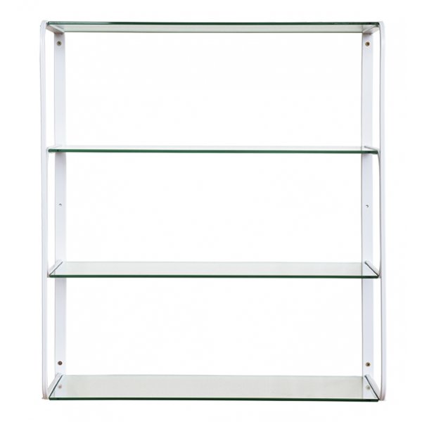 Ellen vegghylle - Hvit/Glass Ellen vegghylle - Hvit/Glass