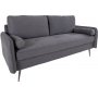 Imola 2,5-seters sofa - Gr/svart