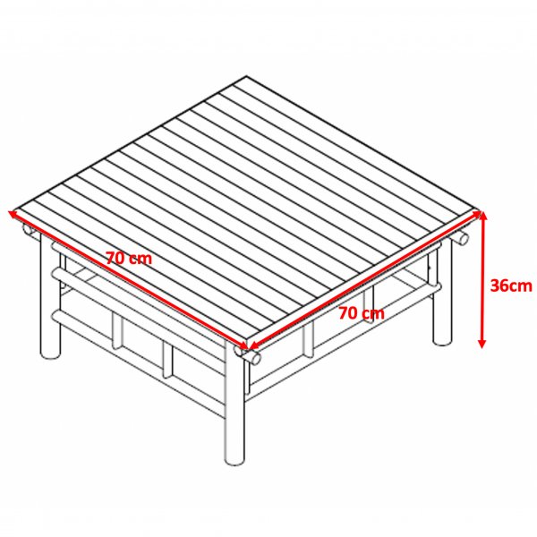 Lovn salongsett i bambus