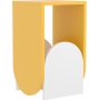 Nun sidebord - Sennepsgul/hvit