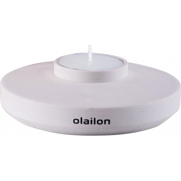 Space telysholder med stearinlys - Beige